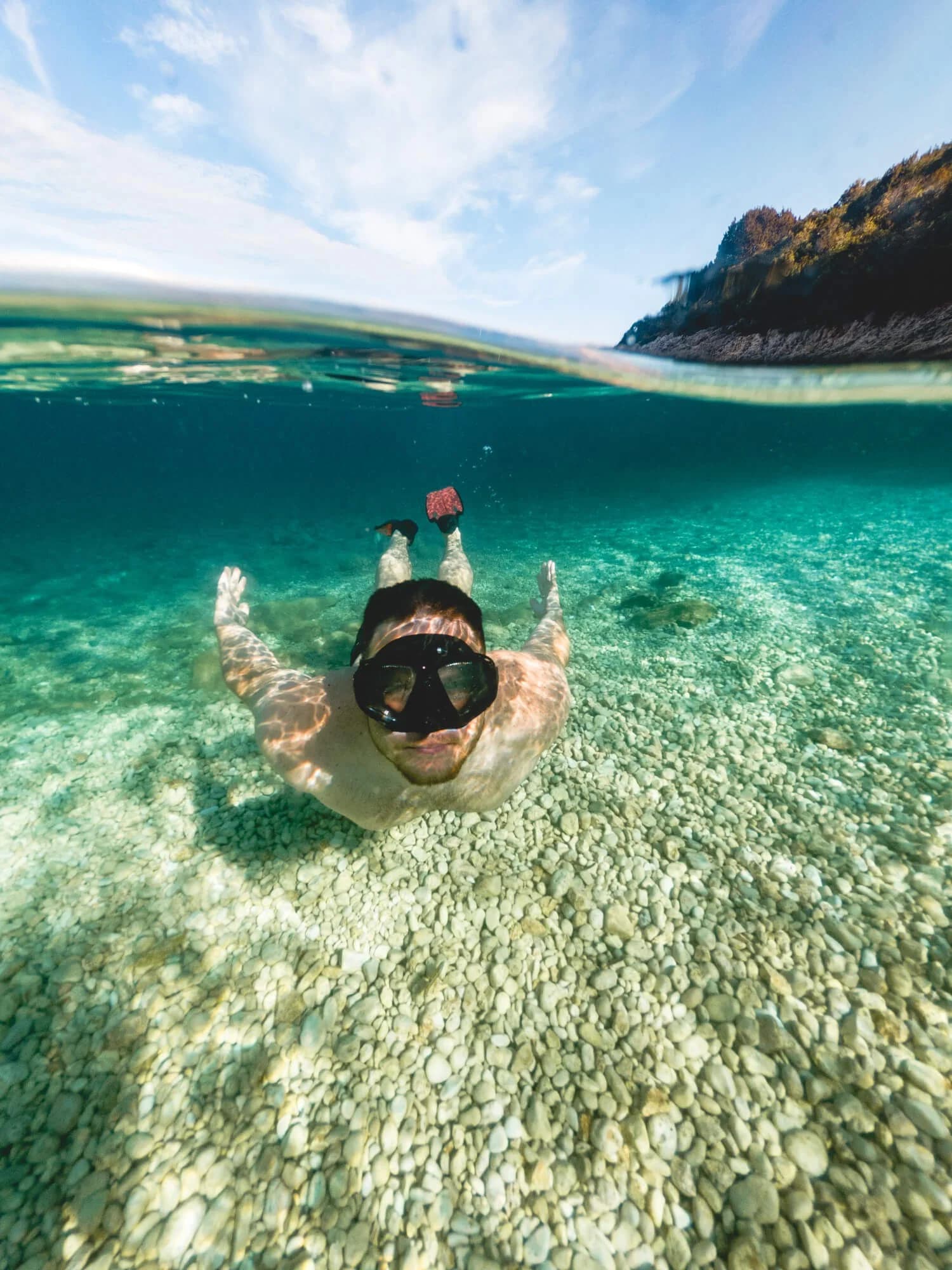 清澈的海水，壮丽的景色，洪加达浮潜